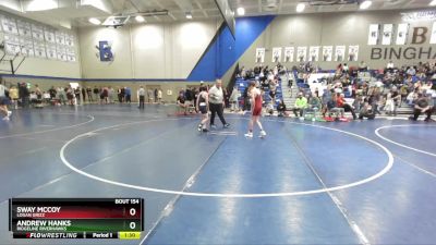 88 lbs Cons. Round 2 - Sway McCoy, Logan Grizz vs Andrew Hanks, Ridgeline Riverhawks