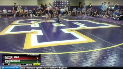 175 lbs Placement Matches (8 Team) - Zach McKnight, Cass vs CLAYTON BEINE, Jefferson
