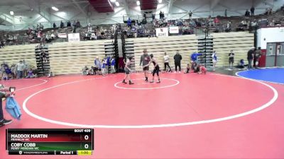 72-77 lbs Round 2 - Coby Cobb, Perry Meridian WC vs Maddox Martin, Franklin WC