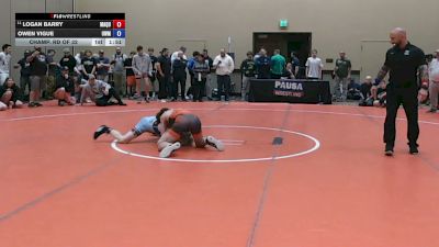 126 lbs Champ. Rd Of 32 - Logan Barry, Mayo Quanchi vs Owen Vigue, USA Wrestling Maine