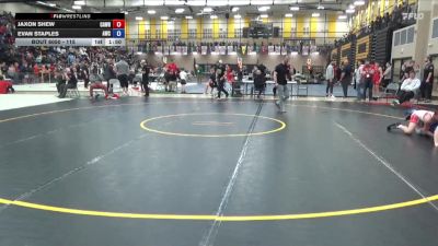 115 lbs Quarters - Jaxon Shew, Caveman Wrestling vs Evan Staples, Ankeny Wrestling Club