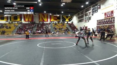 155 lbs Quarterfinal - Rianna Tate, RKDA vs Saphiyah Atlas, Beat The Street San Pedro