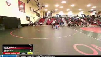 132 lbs Semifinal - Chad Busching, Okanogan vs Angel Cruz, Warden