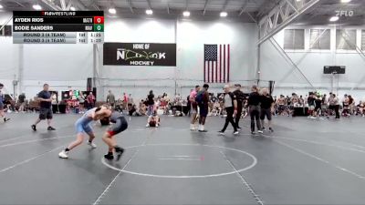 100 lbs Round 3 (4 Team) - Bodie Sanders, Mavericks vs Ayden Rios, Mat Assassins Red