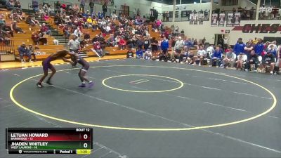 126 lbs Quarters & 1st Wb (16 Team) - LeTuan Howard, Bainbridge vs Jhaden Whitley, West Laurens