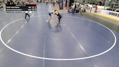 16U Boys - 132 lbs Cons. Round 3 - Kass Huntsman, Empire vs Rhys Safratowich, Grand Forks Gladiators Wrestling Club