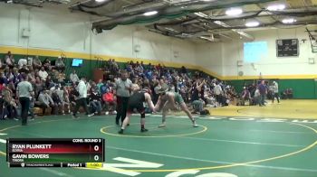 190 lbs Cons. Round 3 - Ryan Plunkett, ELYRIA vs Gavin Bowers, TINORA