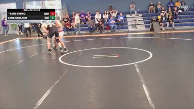 165 lbs Cons. Round 4 - Zane Gerlach, Unattached vs Lane Ewing, Mary