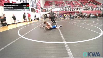 64 lbs Semifinal - Maverick Spencer, Keystone Kids Wrestling Club vs Tom Trimble, CCYO
