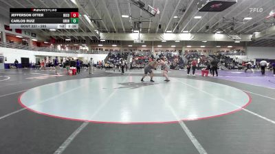 285 lbs Cons. Round 2 - Jefferson Otter, Benedictine College vs Carlos Ruiz, Graceland University
