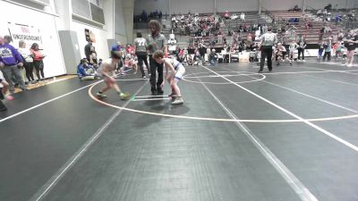 64 lbs Consolation - Mason McCuistion, Tiger Trained Wrestling vs Weston Myers, Keystone Kids Wrestling Club
