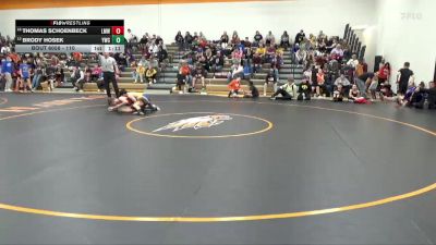 110 lbs Cons. Round 3 - Brody Hosek, Yilek Wrestling Club vs Thomas Schoenbeck, LMWC