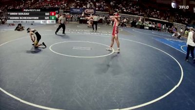 D 3 138 lbs Cons. Round 1 - Drew Soileau, Basile vs Kohen Schexnayder, Kaplan