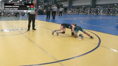 52 lbs Round 1 - 9:00am Friday - Kainoma Gacuma, West Coast Elite vs Penelope Webb, Team Ohio