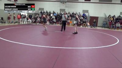 123-130A 1st Place Match - Lillian Wood, Mount Vernon Girls vs Berkley Lynch, West Delaware Girls