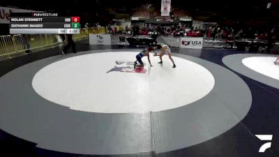 All Cadet Boys Freestyle Lower - 120 lbs Cons. Semis - Nolan Stennett, Rough House Wrestling vs Giovanni Manzo, Canyon Springs High School Wrestling