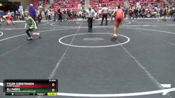 95 lbs Cons. Round 2 - Eli Parks, Hutchinson Kids Westling Club vs Tyler Christensen, Honey Badger