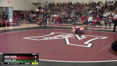 184 lbs Finals (2 Team) - Juan Luquin, Fresno City College vs Roman Loya, Mt San Antonio College