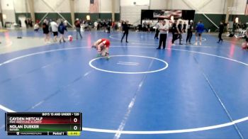 120 lbs 5th Place Match - Nolan Dueker, Bayard vs Cayden Metcalf, MWC Wrestling Academy