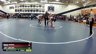 132 lbs Cons. Round 4 - Joey LeBlanc, Medina Highland (A), OH vs Brady Baran, Kenston