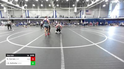 285 lbs Round Of 16 - Nathan Carnes, Unattached-Presbyterian College vs Austin Kolhofer, Army-West Point