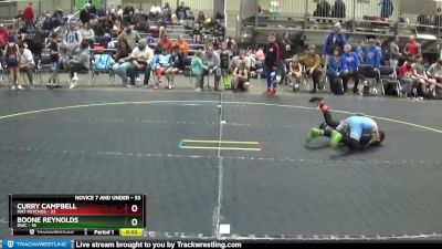 53 lbs Cons. Round 1 - Boone Reynolds, DWC vs Curry Campbell, Mat Psychos