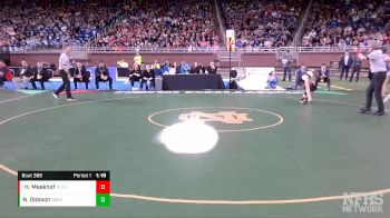 D2-165 lbs 1st Place Match - Harrison Meekhof, Allendale HS vs Naythan Dobson, Greenville HS