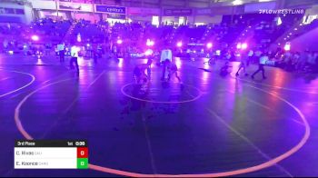 123 lbs 3rd Place - Caleb Rivas, Cali Warriors WC vs Elias Koonce, Canon City