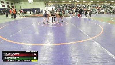 157 lbs Cons. Round 2 - Caleb Benshoof, Missouri Valley vs Sebastian Nunez, Central Methodist