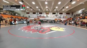 132 lbs Round 4 (6 Team) - Alexander Johnson, DouglasSD vs Kolby Wall, Worland High School