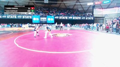 Girls 1B/2B/1A 130 Cons. Round 4 - Yareli Garcia, Zillah (Girls) vs Alia Castillo, Connell (Girls)