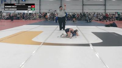 60 lbs Round 2 - 10:30am Friday - Gunner Kelly, Cali Red vs Nick Johnson, NCWAY National Team