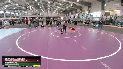 75 lbs 3rd Place Match - Jazlyn Garza, Amped Wrestling Club vs Beatrix Malinowski, El Paso Enforcers Wrestling Club