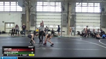 84 lbs Round 1 - Achille Ormond, Pinning Pythons vs Liam Soe, Middletown Jr Knights