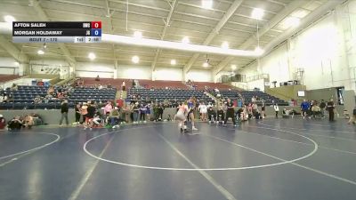 170 lbs Quarterfinal - Afton Saleh, Defiant Wrestling Club vs Morgan Holdaway, JWC Girls