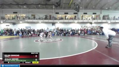 53 lbs Cons. Round 4 - Kilian Simmons, Indiana vs Ronan Niemer, Franklin Central Wrestling Club