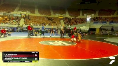 D2-120 lbs Champ. Round 1 - Aidian Taylor-Boswell, Desert Edge vs Caden Leyba, Centennial