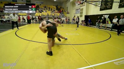 119 lbs Quarterfinal - Brighton Harp, Tahlequah Wrestling Club vs Tracker Smith, Salina