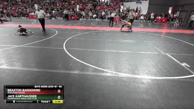 66 lbs Quarterfinal - Braxton Bagnowski, Wisconsin Rapids vs Jace Karthausser, Mukwonago Wrestling Club