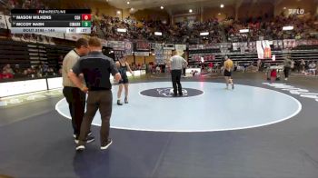 144 lbs Cons. Round 1 - McCoy Nash, Cimarron Hs vs Mason Wilkens, Council Grove Hs