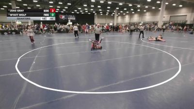 53 lbs Quarters - Zeke Gray, Millard South Wrestling Club vs Wyatt Wolf, Perry Meridian Wrestling Club