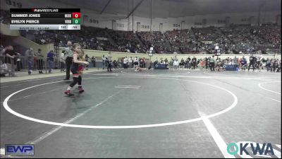 55 lbs Quarterfinal - Summer Jones, Husky WC vs Evelyn Pierce, Verdigris Youth Wrestling