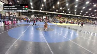 Round 4 - Riley Feistner, Sturgis Youth Wrestling vs Annabelle Bunner, Stanley Wrestling Club
