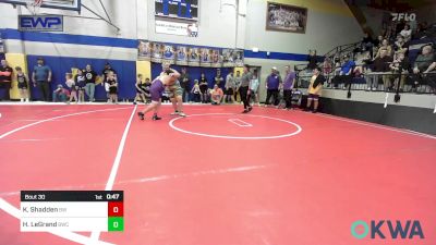 Rr Rnd 2 - Kaiden Shadden, Bristow Wrestling vs Hunter LeGrand, Berryhill Wrestling Club