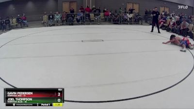 153 lbs Round 6 (8 Team) - Joel Thompson, Nebraska Blue vs Gavin Pedersen, Nebraska Red