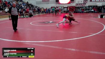 145 lbs Cons. Round 4 - Aaron Radtke, Buffalo vs Kaysen Harms, Wabasso