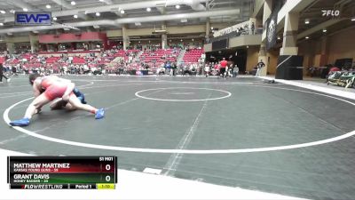 120 lbs 1st Place Match - Grant Davis, Honey Badger vs Matthew Martinez, Kansas Young Guns