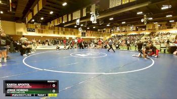 77 lbs Round 1 - Kaikoa Apostol, Hawaii Wrestling Academy vs Jorge Moreno, 951 Wrestling Club