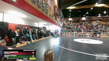 165 lbs 3rd Place Match - McKale Foley, Powell vs Cole Robinette, Evanston