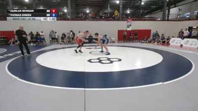 97 kg Cons. Quarters - Quinlan Morgan, Jackrabbit Wrestling Club vs Thomas Dineen, Jackrabbit Wrestling Club